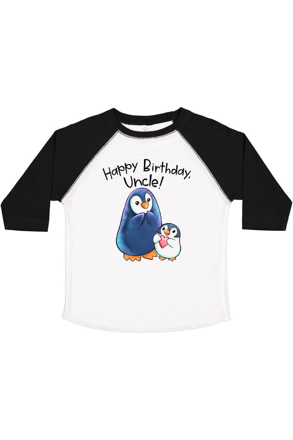 Happy Birthday, Uncle- Cute Penguins Boys or Girls Toddler T-Shirt