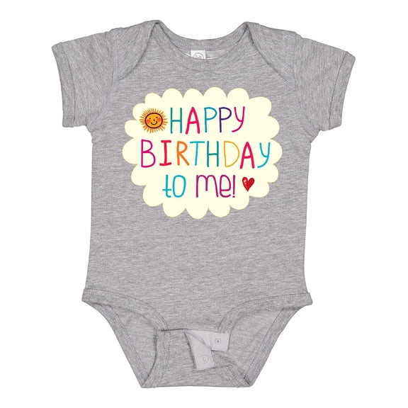 Inktastic Happy Birthday to Me Boys or Girls Baby Bodysuit