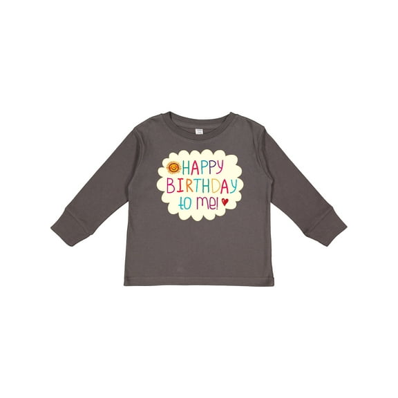 Inktastic Happy Birthday to Me Boys or Girls Long Sleeve Toddler T-Shirt
