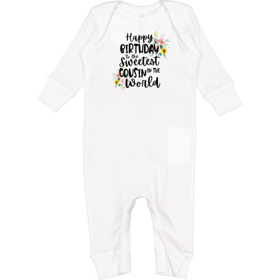 Inktastic Happy Birthday to the Sweetest Cousin in the World Baby Romper Coveralls