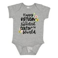 thumbnail image 1 of Inktastic Happy Birthday to the Sweetest Cousin in the World Girls Baby Bodysuit, 1 of 5