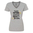 thumbnail image 1 of Inktastic Happy Birthday to the Sweetest Cousin in the World Women's V-Neck T-Shirt, 1 of 5