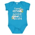 thumbnail image 1 of Inktastic Happy Birthday to the Sweetest Mama in the World Girls Baby Bodysuit, 1 of 5