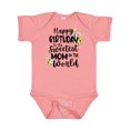 thumbnail image 1 of Inktastic Happy Birthday to the Sweetest Mom in the World Girls Baby Bodysuit, 1 of 5