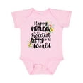 thumbnail image 1 of Inktastic Happy Birthday to the Sweetest Sister in the World Girls Baby Bodysuit, 1 of 5