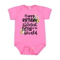 thumbnail image 1 of Inktastic Happy Birthday to the Sweetest Sister in the World Girls Baby Bodysuit, 1 of 5