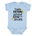 thumbnail image 1 of Inktastic Happy Birthday to the Sweetest Sister in the World Girls Baby Bodysuit, 1 of 5