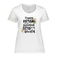 thumbnail image 1 of Inktastic Happy Birthday to the Sweetest Sister in the World Women's Plus Size T-Shirt, 1 of 5