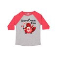 thumbnail image 1 of Inktastic Happy Canada Day Cute Red Beaver with Canadian Flag Boys or Girls Toddler T-Shirt, 1 of 5
