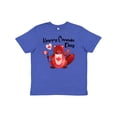 thumbnail image 1 of Inktastic Happy Canada Day Cute Red Beaver with Canadian Flag Youth T-Shirt, 1 of 5