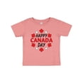 thumbnail image 1 of Inktastic Happy Canada Day- Maple Leaf Circle Boys or Girls Baby T-Shirt, 1 of 5