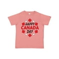 thumbnail image 1 of Inktastic Happy Canada Day- Maple Leaf Circle Boys or Girls Toddler T-Shirt, 1 of 5