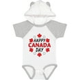 thumbnail image 1 of Inktastic Happy Canada Day Maple Leaf Circle Boys or Girls Baby Bodysuit, 1 of 5