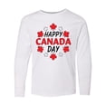 thumbnail image 1 of Inktastic Happy Canada Day- maple leaf circle Long Sleeve Youth T-Shirt, 1 of 5