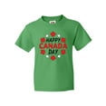 thumbnail image 1 of Inktastic Happy Canada Day- maple leaf circle Youth T-Shirt, 1 of 5