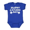 thumbnail image 1 of Inktastic Happy Canada Day with Distressed Maple Leaves Boys or Girls Baby Bodysuit, 1 of 5