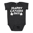 thumbnail image 1 of Inktastic Happy Canada Day with Distressed Maple Leaves Boys or Girls Baby Bodysuit, 1 of 5