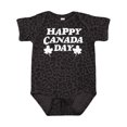 thumbnail image 1 of Inktastic Happy Canada Day with Distressed Maple Leaves Boys or Girls Baby Bodysuit, 1 of 5