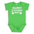 thumbnail image 1 of Inktastic Happy Canada Day with Distressed Maple Leaves Boys or Girls Baby Bodysuit, 1 of 5