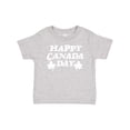 thumbnail image 1 of Inktastic Happy Canada Day with Distressed Maple Leaves Boys or Girls Baby T-Shirt, 1 of 5