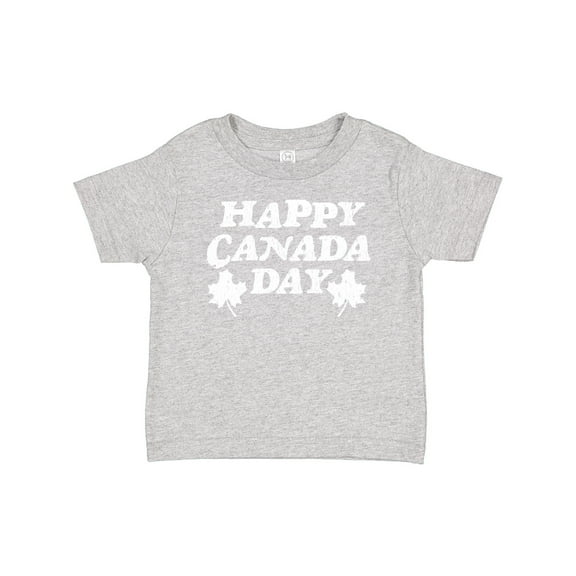 Inktastic Happy Canada Day with Distressed Maple Leaves Boys or Girls Baby T-Shirt