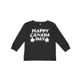 thumbnail image 1 of Inktastic Happy Canada Day with Distressed Maple Leaves Boys or Girls Long Sleeve Toddler T-Shirt, 1 of 5
