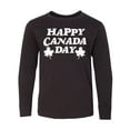 thumbnail image 1 of Inktastic Happy Canada Day with Distressed Maple Leaves Long Sleeve Youth T-Shirt, 1 of 5