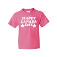 thumbnail image 1 of Inktastic Happy Canada Day with Distressed Maple Leaves Youth T-Shirt, 1 of 4