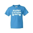 thumbnail image 1 of Inktastic Happy Canada Day with Distressed Maple Leaves Youth T-Shirt, 1 of 3