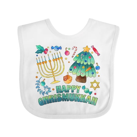Inktastic Happy Chrismukkah Boys or Girls Baby Bib