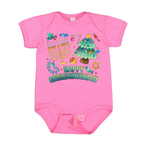 Inktastic Happy Chrismukkah Boys or Girls Baby Bodysuit