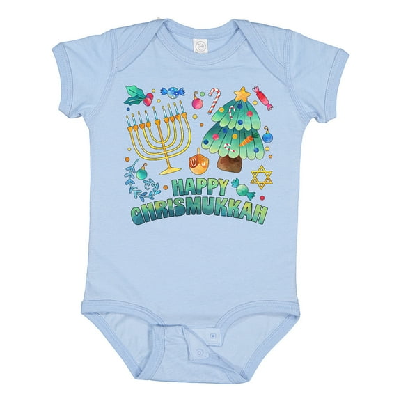 Inktastic Happy Chrismukkah Boys or Girls Baby Bodysuit