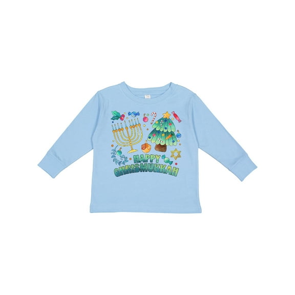 Inktastic Happy Chrismukkah Boys or Girls Long Sleeve Toddler T-Shirt