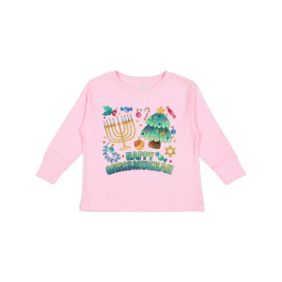 Inktastic Happy Chrismukkah Boys or Girls Long Sleeve Toddler T-Shirt