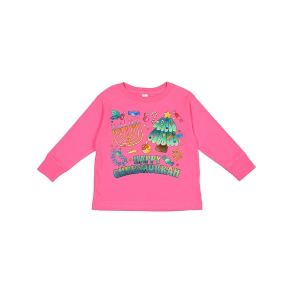 Inktastic Happy Chrismukkah Boys or Girls Long Sleeve Toddler T-Shirt