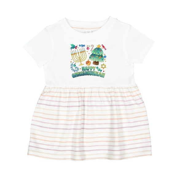 Inktastic Happy Chrismukkah Girls Baby Dress