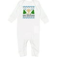 thumbnail image 1 of Inktastic Happy Chrismukkah Sweater Style with Menorah and Trees Baby Romper Coveralls, 1 of 4