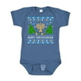 thumbnail image 1 of Inktastic Happy Chrismukkah Sweater Style with Menorah and Trees Boys or Girls Baby Bodysuit, 1 of 5