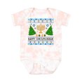 thumbnail image 1 of Inktastic Happy Chrismukkah Sweater Style with Menorah and Trees Boys or Girls Baby Bodysuit, 1 of 5
