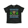 thumbnail image 1 of Inktastic Happy Chrismukkah Sweater Style with Menorah and Trees Boys or Girls Toddler T-Shirt, 1 of 5