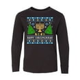 thumbnail image 1 of Inktastic Happy Chrismukkah Sweater Style with Menorah and Trees Long Sleeve Youth T-Shirt, 1 of 5