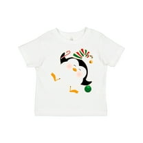 Inktastic Happy Christmas Penguin Boys or Girls Toddler T-Shirt