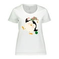 thumbnail image 1 of Inktastic Happy Christmas Penguin Women's Plus Size T-Shirt, 1 of 5