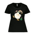 thumbnail image 1 of Inktastic Happy Christmas Penguin Women's Plus Size T-Shirt, 1 of 5