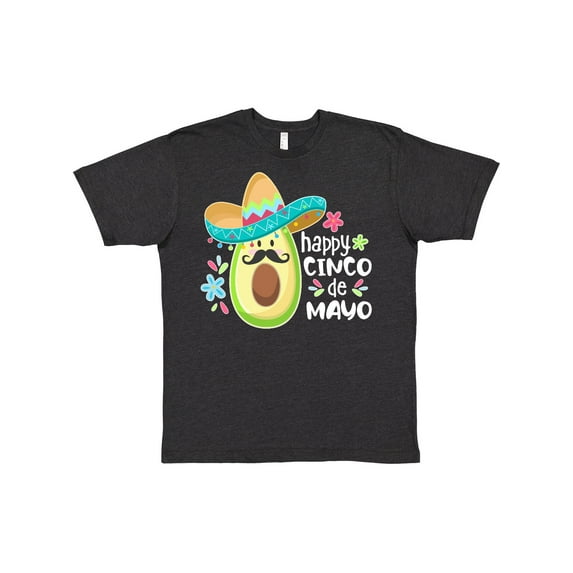 Inktastic Happy Cinco De Mayo Avocado in Sombrero T-Shirt