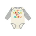 thumbnail image 1 of Inktastic Happy Cinco De Mayo Boys or Girls Long Sleeve Baby Bodysuit, 1 of 5