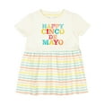 thumbnail image 1 of Inktastic Happy Cinco De Mayo Girls Baby Dress, 1 of 5