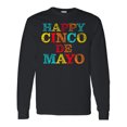 thumbnail image 1 of Inktastic Happy Cinco De Mayo Long Sleeve T-Shirt, 1 of 5