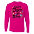 thumbnail image 1 of Inktastic Happy Cinco De Mayo-flowers Long Sleeve T-Shirt, 1 of 5