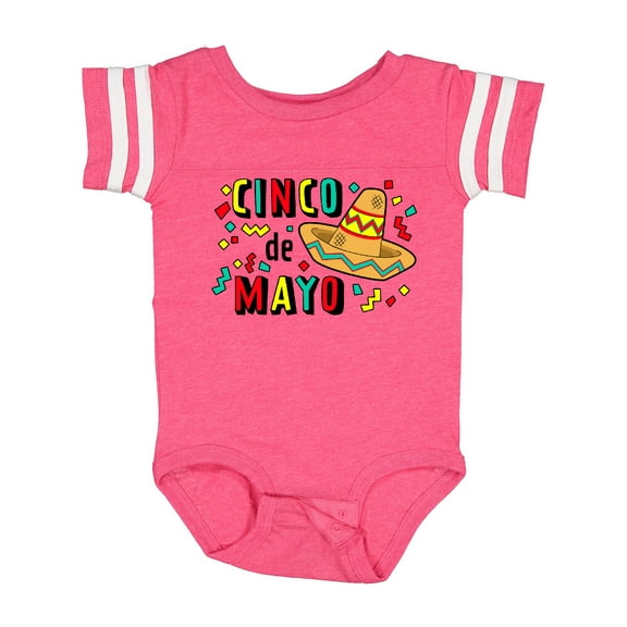 Inktastic Happy Cinco De Mayo-sombrero Boys or Girls Baby Bodysuit